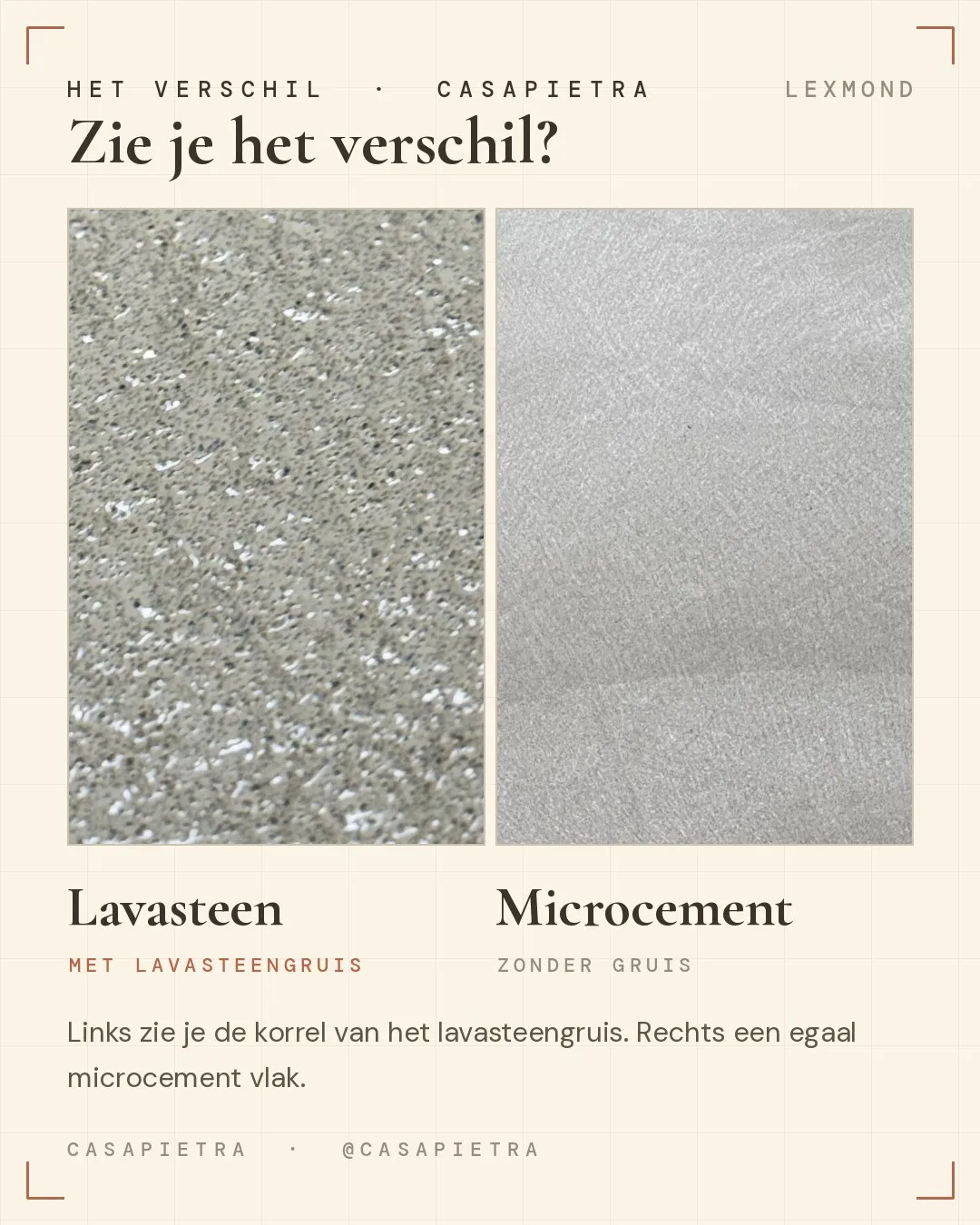 Lavasteen gietvloer of microcement? Het eerlijke verschil