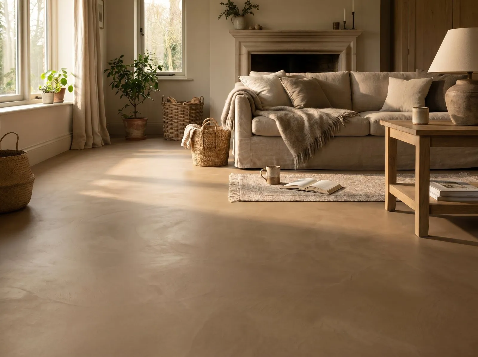 Microcement vloer — Vloerverwarming