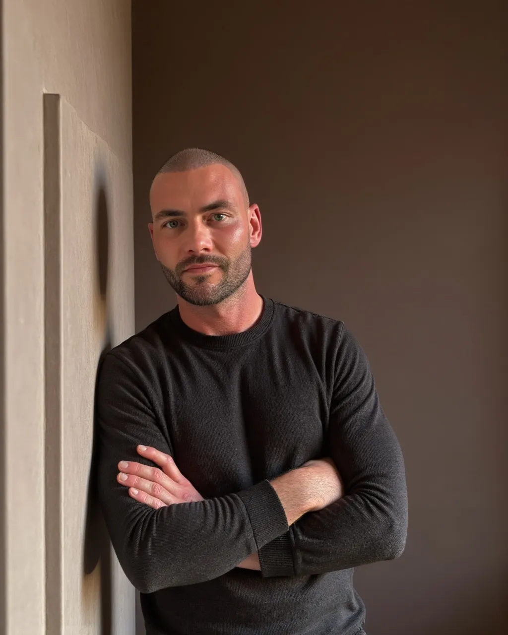 Tim van Gulik, de microcement-vakman achter Casapietra, in zijn atelier in Lexmond